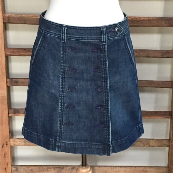 BICA CHEIA for Anthropologie Denim Skirt Size 8 - Picture 2 of 6